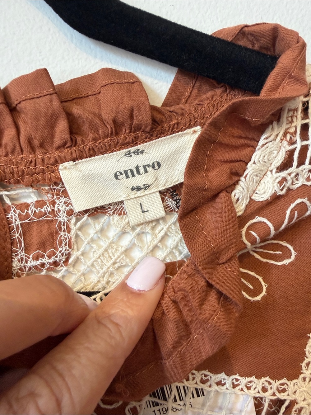 NWT ENTRO TOP RUST LARGE - Picture 2 of 5